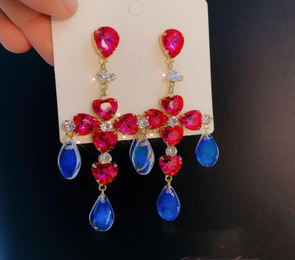 dangle chandelier korean luxury red heart crystal long pendientes fashion acrylic drop earrings party jewelry6370232, Silver
dangle chandelier korean luxury red heart crystal long pendientes fashion acrylic drop earrings party jewelry6370232, Silver