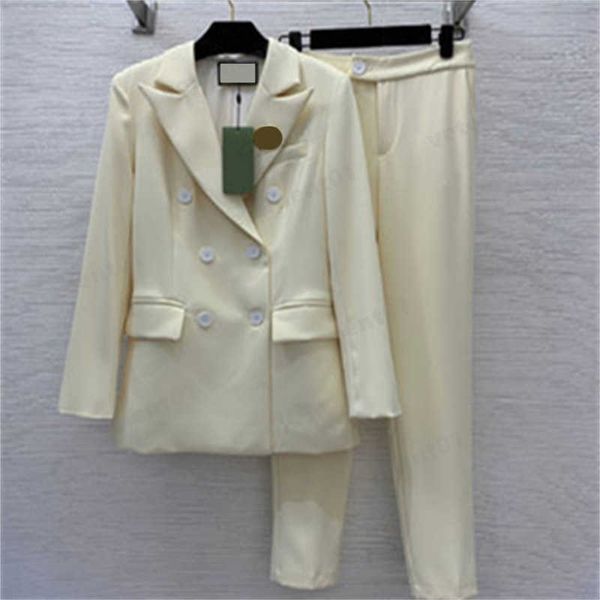 blazer set lady work two pieces set women double-breasted slim-fit suit jacket and buttoned mid-waist nine-quarter suit trousers designer cl, White
blazer set lady work two pieces set women double-breasted slim-fit suit jacket and buttoned mid-waist nine-quarter suit trousers designer cl, White