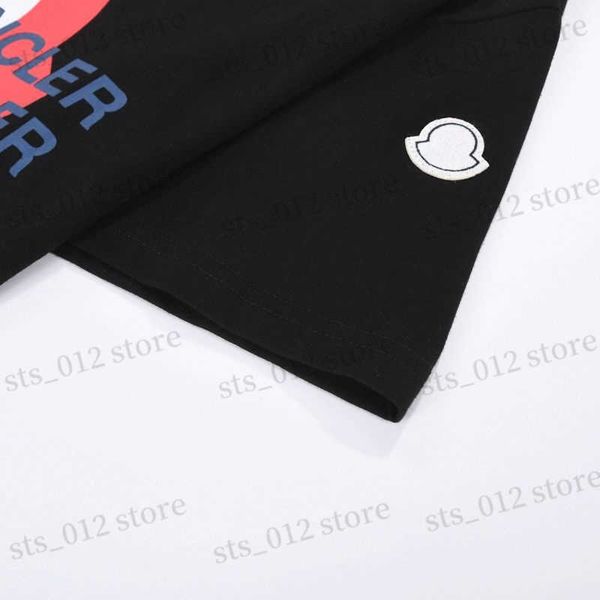 men's t-shirts mon letter spring and summer new right brand printing pure cotton short sleeve loose t230531, White;black 
men's t-shirts mon letter spring and summer new right brand printing pure cotton short sleeve loose t230531, White;black