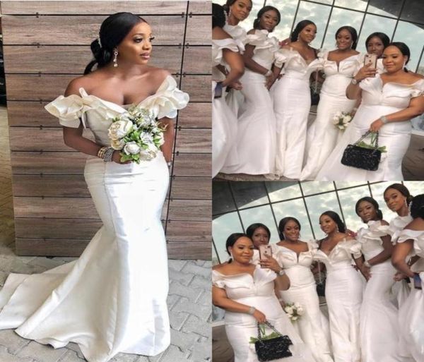 african white mermaid bridesmaid dresses for wedding plus size off shoulder ruffles maid of honor gowns satin sweep train bridesma5749353, White;pink
african white mermaid bridesmaid dresses for wedding plus size off shoulder ruffles maid of honor gowns satin sweep train bridesma5749353, White;pink