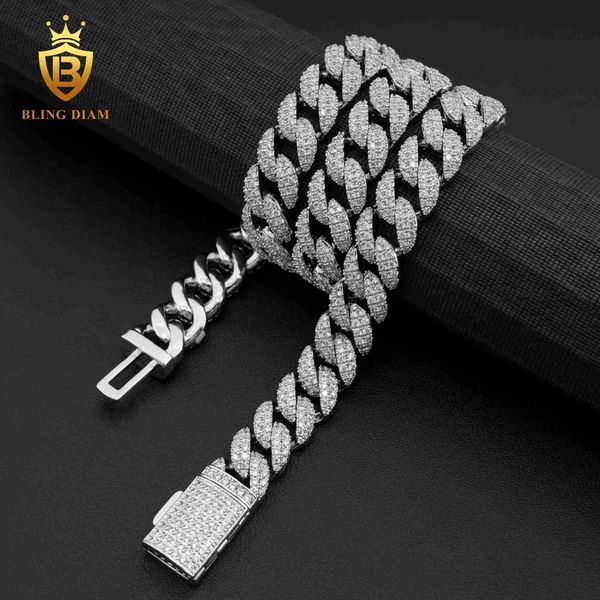 wholesale custom 14mm brass cuban link chain hip hop 2 rows 5a+ cz diamond mens necklace, Silver
wholesale custom 14mm brass cuban link chain hip hop 2 rows 5a+ cz diamond mens necklace, Silver