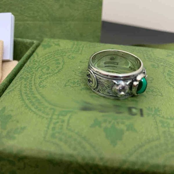 designer jewelry bracelet necklace made of old green pine heavy head men's classic ring high quality, Silver
designer jewelry bracelet necklace made of old green pine heavy head men's classic ring high quality, Silver