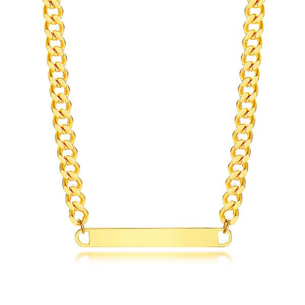 women's necklace personalized and trendy stainless steel cuban chain necklace with long stripe-shaped pendant and extended chain jewelr, Golden;silver
women's necklace personalized and trendy stainless steel cuban chain necklace with long stripe-shaped pendant and extended chain jewelr, Golden;silver
