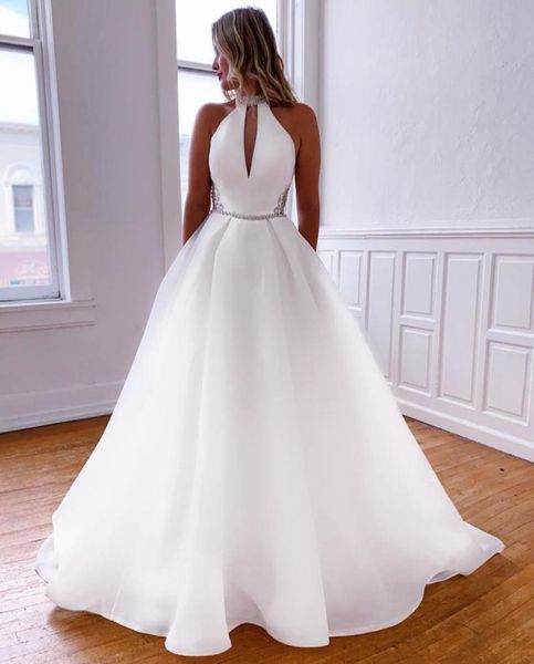 2022 organza a line wedding gowns keyhole halter neck robe de marrige beaded backless bridal dresses china9243067, White
2022 organza a line wedding gowns keyhole halter neck robe de marrige beaded backless bridal dresses china9243067, White