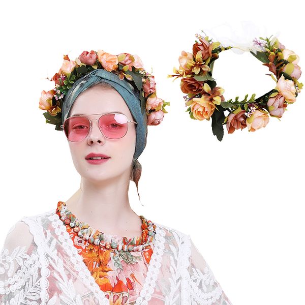 selling bridal wreath headwear simulation flower vine hair band performance shooting wreath hair accessory diameter manufacturer direct sale, Silver
selling bridal wreath headwear simulation flower vine hair band performance shooting wreath hair accessory diameter manufacturer direct sale, Silver