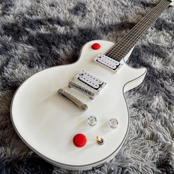 custom standard electric guitar kill switch buckethead style guitar 24 frets alpine white color guitarra
custom standard electric guitar kill switch buckethead style guitar 24 frets alpine white color guitarra