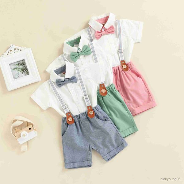 clothing sets kid boys short-sleeve suspender pants suit summer lapel neck button romper shirt casual short boy set, White
clothing sets kid boys short-sleeve suspender pants suit summer lapel neck button romper shirt casual short boy set, White