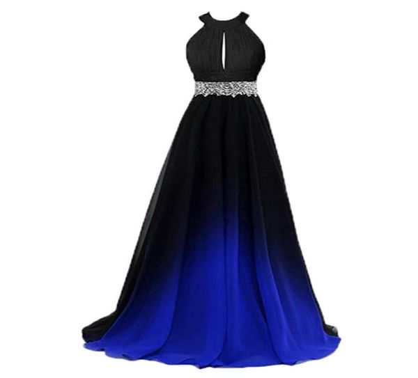 real halter neck prom dresses gradient chiffon dress beaded long evening wear party gowns vestidos de novia custom made4768310, Black
real halter neck prom dresses gradient chiffon dress beaded long evening wear party gowns vestidos de novia custom made4768310, Black