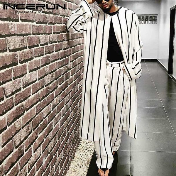 men's pants incerun 2023 american style new men's all-match simple pantalons casual streetwear male large striped long pants s-5xl, Black
men's pants incerun 2023 american style new men's all-match simple pantalons casual streetwear male large striped long pants s-5xl, Black