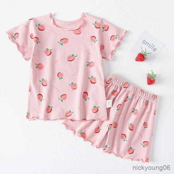 clothing sets printed fruit cute baby girl home casual short sleeved suit children's clothes and shorts wear set, White
clothing sets printed fruit cute baby girl home casual short sleeved suit children's clothes and shorts wear set, White