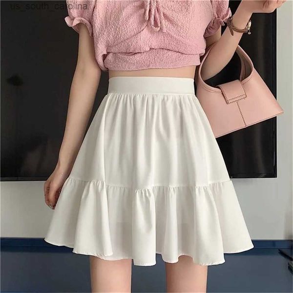 white kawaii mini skirts women patchwork fairycore high waist pleated a-line short skirt korean fashion preppy style wholesal l230522, Black
white kawaii mini skirts women patchwork fairycore high waist pleated a-line short skirt korean fashion preppy style wholesal l230522, Black
