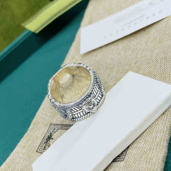designer jewelry bracelet necklace tide snake head turquoise personality classic versatile big men's ring high quality, Silver
designer jewelry bracelet necklace tide snake head turquoise personality classic versatile big men's ring high quality, Silver