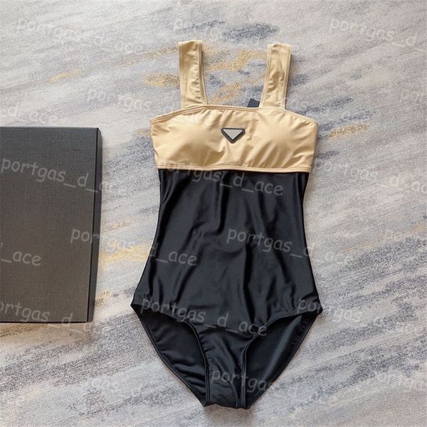 color blocking women swimwear one piece padded swimsuit back hollow out design bathing suits, Black
color blocking women swimwear one piece padded swimsuit back hollow out design bathing suits, Black