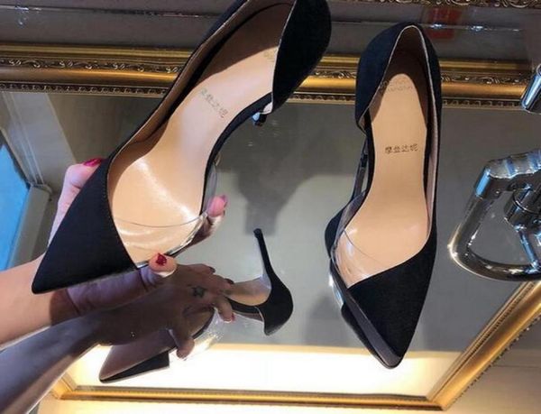 fashion women pumps shoe nude transparent stitching pvc heel sandals point toe high heels party bride white patent wedding3923647, Black
fashion women pumps shoe nude transparent stitching pvc heel sandals point toe high heels party bride white patent wedding3923647, Black