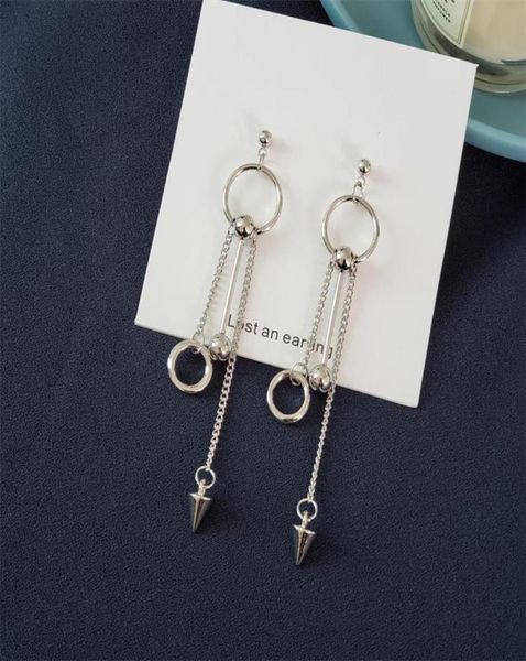 korean harajuku style simple temperament women039s earrings ring metal beads chain rivets 2021 trendy dangle chandelier5679757, Silver
korean harajuku style simple temperament women039s earrings ring metal beads chain rivets 2021 trendy dangle chandelier5679757, Silver