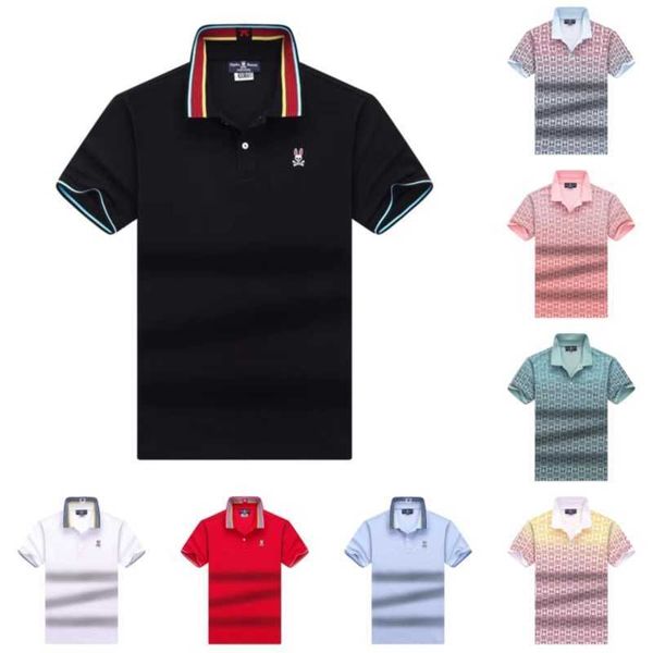 men's psycho bunny polo shirts cartoon skull rabbit short sleeve embroidery stand collar fashion brand tees business cotton high street, White;black
men's psycho bunny polo shirts cartoon skull rabbit short sleeve embroidery stand collar fashion brand tees business cotton high street, White;black