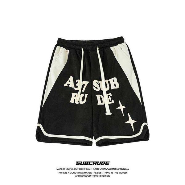 street suede personalized design straight casual pants men's trendy loose letter embroidered short pants, White;black
street suede personalized design straight casual pants men's trendy loose letter embroidered short pants, White;black