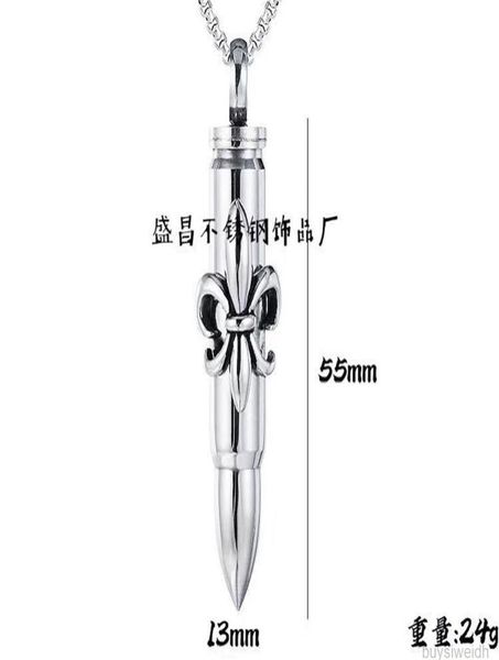 designer chrome pendant necklace creative accessories titanium steel bullet cast men039s hearts original lover gifts cross ch c1640543, Silver
designer chrome pendant necklace creative accessories titanium steel bullet cast men039s hearts original lover gifts cross ch c1640543, Silver
