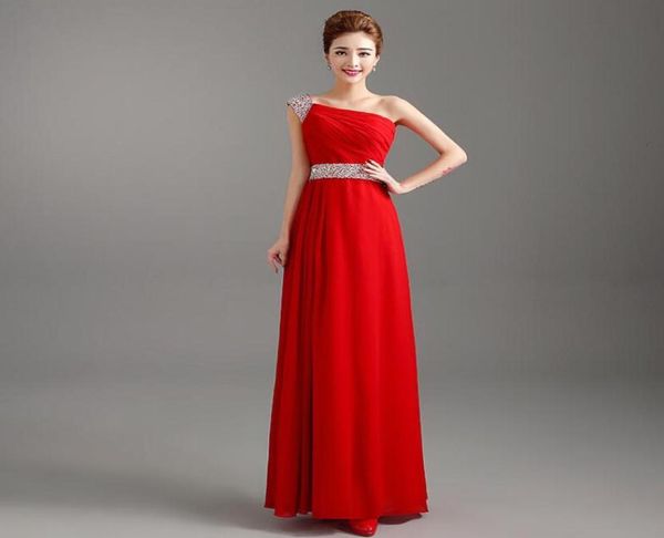 one shoulder long bridesmaids dresses floorlength chiffon country bridesmaid dress wedding party gowns with waist beadings for ch8300330, White;pink
one shoulder long bridesmaids dresses floorlength chiffon country bridesmaid dress wedding party gowns with waist beadings for ch8300330, White;pink
