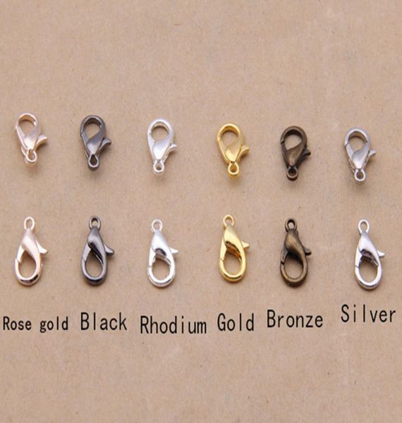300pcs 18mm jewelry findings bronzegoldrose goldblackrhodiumsilver lobster clasp hooks for necklace chain8370414
300pcs 18mm jewelry findings bronzegoldrose goldblackrhodiumsilver lobster clasp hooks for necklace chain8370414
