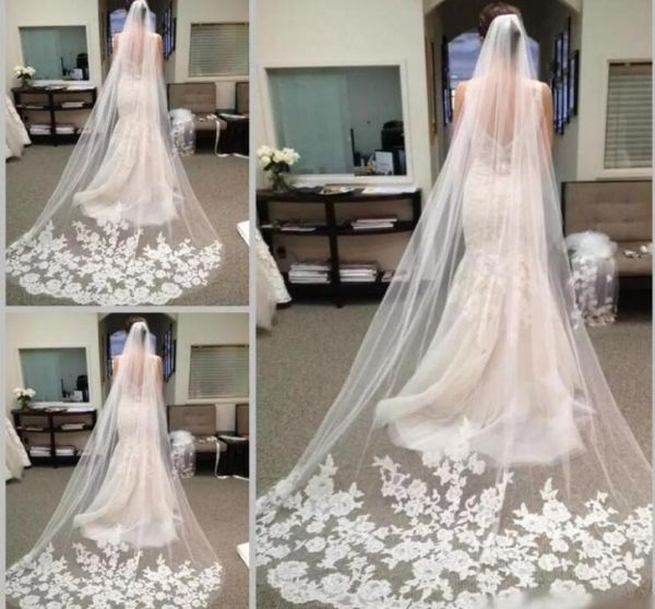 elegant long chapel length bridal veil appliques veu de noiva longo wedding veil lace purfle with comb bridal veil7901768, Black
elegant long chapel length bridal veil appliques veu de noiva longo wedding veil lace purfle with comb bridal veil7901768, Black