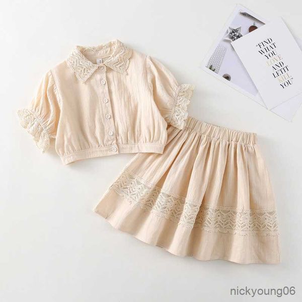 clothing sets honeycherry girls casual simple set summer new shirt half body skirt two-piece clothes, White
clothing sets honeycherry girls casual simple set summer new shirt half body skirt two-piece clothes, White