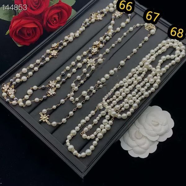sweater chain Pendant Necklaces For Lady Women brand jewelry designer luxury C logo autumn and winter Choker pearl long-chain With Box
sweater chain Pendant Necklaces For Lady Women brand jewelry designer luxury C logo autumn and winter Choker pearl long-chain With Box
