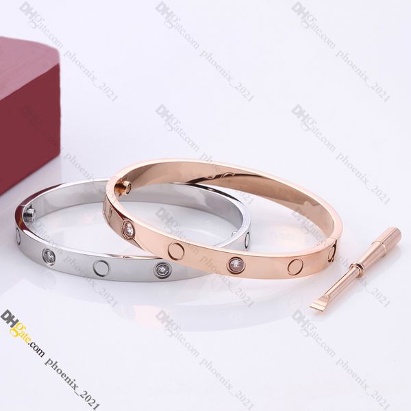 Love Screw Bracelet Jewelry Designer for Women 4 Diamond Titanium Steel Bangle Gold-Plated Never Fading Non-Allergic, Gold/Silver/Rose, Store/21621802
Love Screw Bracelet Jewelry Designer for Women 4 Diamond Titanium Steel Bangle Gold-Plated Never Fading Non-Allergic, Gold/Silver/Rose, Store/21621802