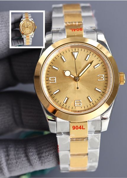 Luxury men's mechanical movement watch 40mm stainless steel gold dial watch sapphire waterproof folding strap montre de luxe dhgate
Luxury men's mechanical movement watch 40mm stainless steel gold dial watch sapphire waterproof folding strap montre de luxe dhgate