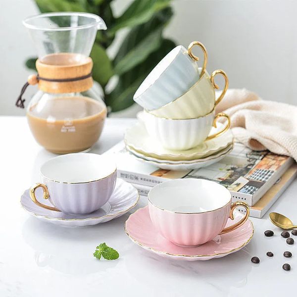 7 Colors Pink Bone China Mug with Saucer Spoon (200ML) - English Afternoon Tea Cups Set for Party & Coffee Drinking, Blue
7 Colors Pink Bone China Mug with Saucer Spoon (200ML) - English Afternoon Tea Cups Set for Party & Coffee Drinking, Blue