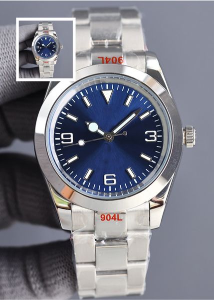 Designer men's mechanical movement watch 40mm stainless steel blue dial watch sapphire waterproof folding strap montre de luxe dhgate
Designer men's mechanical movement watch 40mm stainless steel blue dial watch sapphire waterproof folding strap montre de luxe dhgate
