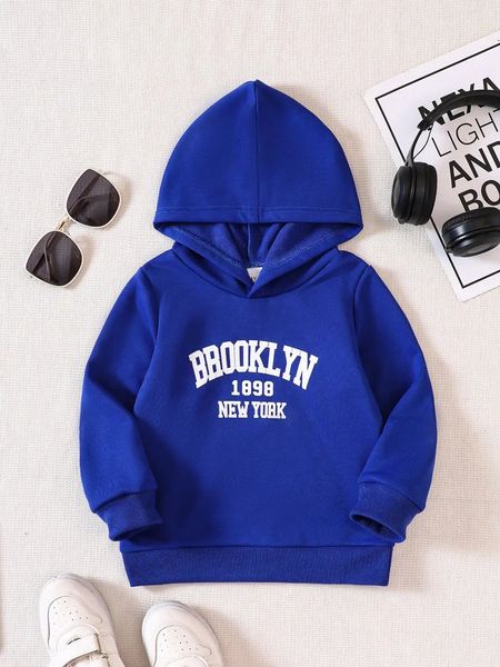 Hoodies Sweatshirts Boys Clothing Top Hooded Long Sleeve Letter Printed Sweater Boy Cool Top 47Y