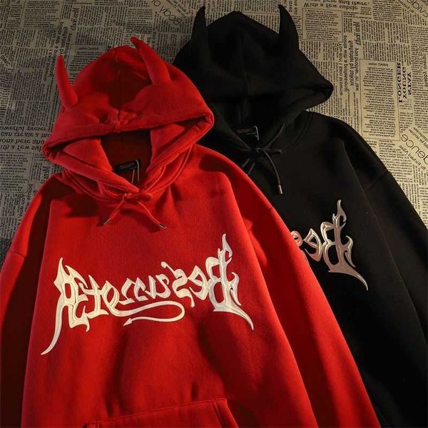 Mens Hoodies For Men Hip Hop Retro Streetwear Devil Wings Letter Embroidery Suprem Hoodie Womens Skateboards Hoody High Street Pullover Crewneck Sweatshirt
Mens Hoodies For Men Hip Hop Retro Streetwear Devil Wings Letter Embroidery Suprem Hoodie Womens Skateboards Hoody High Street Pullover Crewneck Sweatshirt