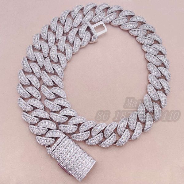 S With Vvs Moissanite Fashion Jewelry Custom Necklace Sier Diamond Link 18Mm Icedout Cuban Chain
S With Vvs Moissanite Fashion Jewelry Custom Necklace Sier Diamond Link 18Mm Icedout Cuban Chain