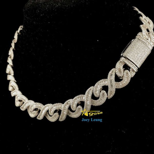Pass Tester VVS Moissanite Diamond Solid Sier 15Mm Baguette Snake Chain Iced Out Cuban Link
Pass Tester VVS Moissanite Diamond Solid Sier 15Mm Baguette Snake Chain Iced Out Cuban Link