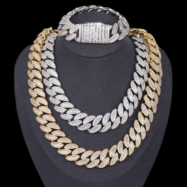 20Mm VVS Baguette Moissanite Link Chain Sterling Sier Heavy Iced Out Hip Hop Jewelry Miami Cuban Necklace
20Mm VVS Baguette Moissanite Link Chain Sterling Sier Heavy Iced Out Hip Hop Jewelry Miami Cuban Necklace