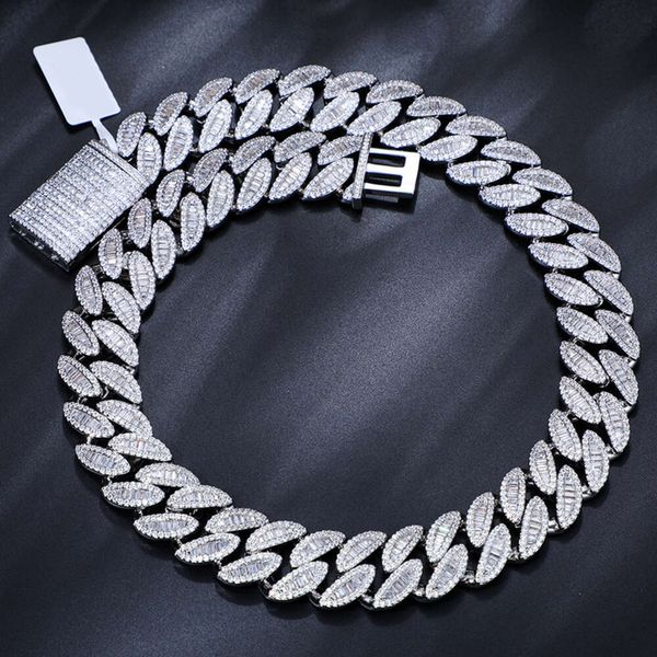 Cadena Cubana Pass Diamond Tester 20Mm VVS Baguette Moissanite Sterling Sier Iced Out Miami Cuban Link Chain Necklace
Cadena Cubana Pass Diamond Tester 20Mm VVS Baguette Moissanite Sterling Sier Iced Out Miami Cuban Link Chain Necklace