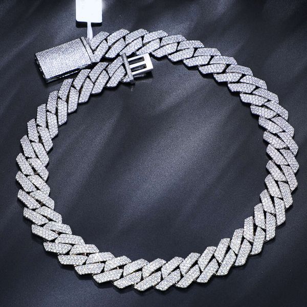 Pass Diamond Tester Bling Hip Hop Jewelry 18Mm Sterling Sier VVS Moissanite Iced Out Miami Cuban Link Chain For Men
Pass Diamond Tester Bling Hip Hop Jewelry 18Mm Sterling Sier VVS Moissanite Iced Out Miami Cuban Link Chain For Men