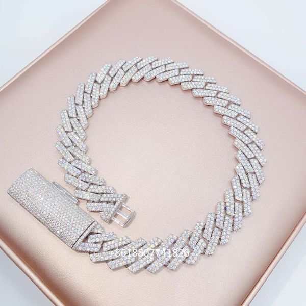 Moissanite Hip Hop Jewelry S Sterling Sier With Moissanite Diamond 18Mm Prong Cuban Link Chain
Moissanite Hip Hop Jewelry S Sterling Sier With Moissanite Diamond 18Mm Prong Cuban Link Chain
