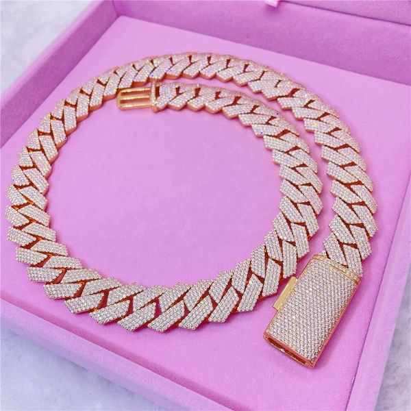 Sterling Sier Gemstone Jewelry Hip Hop VVS Diamond Moissanite Miami Cuban Chain With GRA Certificate
Sterling Sier Gemstone Jewelry Hip Hop VVS Diamond Moissanite Miami Cuban Chain With GRA Certificate