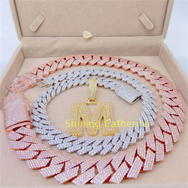 20Mm Icy Chain Women Men Rose Gold Plated Hip Hop Jewelry VVS Moissanite Cuban Necklace
20Mm Icy Chain Women Men Rose Gold Plated Hip Hop Jewelry VVS Moissanite Cuban Necklace