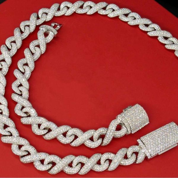 Fine Jewelry Necklace Sterling Sier VVS D Color Hip Hop Moissanite Diamond Infinity Link Chain
Fine Jewelry Necklace Sterling Sier VVS D Color Hip Hop Moissanite Diamond Infinity Link Chain