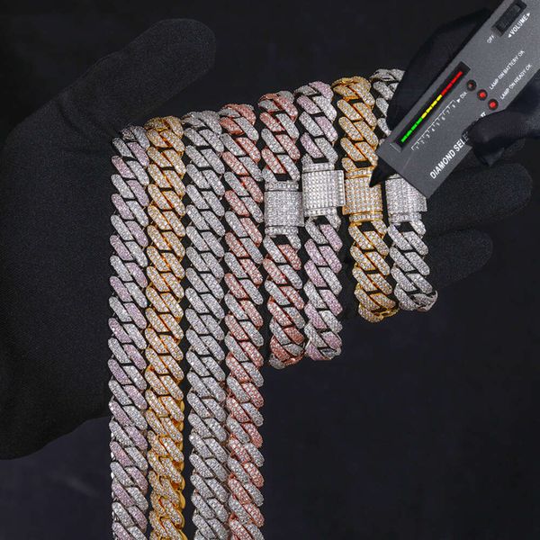 TUHE Jewelry 14Mm 2 Rows Real Gold Plated S VVS Moissanite Pass Diamond Tester Cuban Link Chain Necklace
TUHE Jewelry 14Mm 2 Rows Real Gold Plated S VVS Moissanite Pass Diamond Tester Cuban Link Chain Necklace