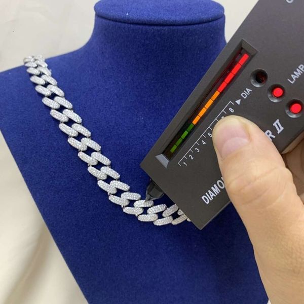 Latest Design Mens Hip Pop Jewelry 12Mm Sterling Sier Iced Out VVS Moissanite Monaco Cuban Link Chain Necklace
Latest Design Mens Hip Pop Jewelry 12Mm Sterling Sier Iced Out VVS Moissanite Monaco Cuban Link Chain Necklace