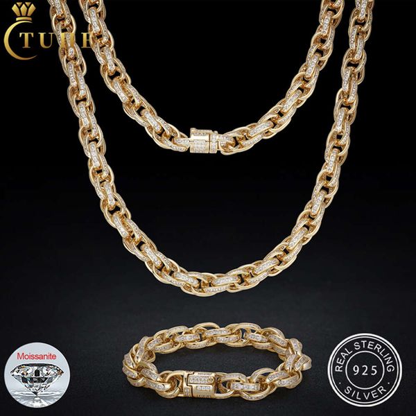 New Design Bling Rapper Jewelry Hip Hop Men 10Mm Sterling Sier VVS Baguette Moissanite Diamond Iced Out Twist Rope Chain
New Design Bling Rapper Jewelry Hip Hop Men 10Mm Sterling Sier VVS Baguette Moissanite Diamond Iced Out Twist Rope Chain