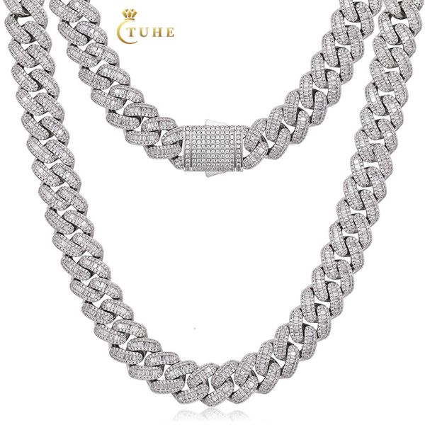 Iced Out Custom Bling Buguette VVS Moissanite Pass Diamond Tester Miami Cuban Link Chain Necklace
Iced Out Custom Bling Buguette VVS Moissanite Pass Diamond Tester Miami Cuban Link Chain Necklace