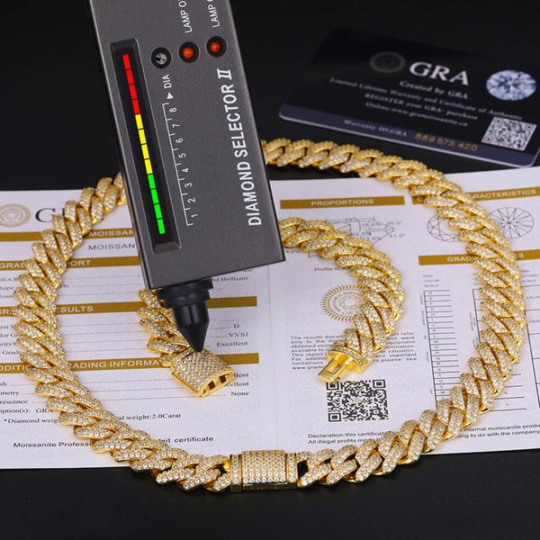Hip Hop Jewelry 14Mm Sterling Sier VVS Moissanite Diamond Iced Out Miami Cuban Link Chain Bracelet Necklace
Hip Hop Jewelry 14Mm Sterling Sier VVS Moissanite Diamond Iced Out Miami Cuban Link Chain Bracelet Necklace