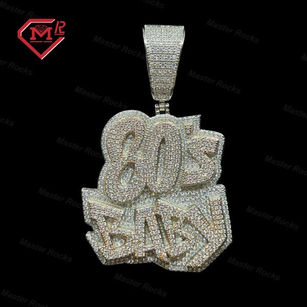 Two Tone Color 80'S Baby Gold Plated Letters Sterling Sier Gra Certificated Moissanite Pendant Men
Two Tone Color 80'S Baby Gold Plated Letters Sterling Sier Gra Certificated Moissanite Pendant Men