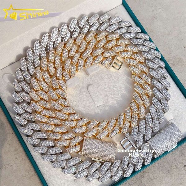 Bussdown Hip Hop Heavy 20Mm Miami Link Chain Diamond Sier Mens Moissanite Cuban Necklace
Bussdown Hip Hop Heavy 20Mm Miami Link Chain Diamond Sier Mens Moissanite Cuban Necklace