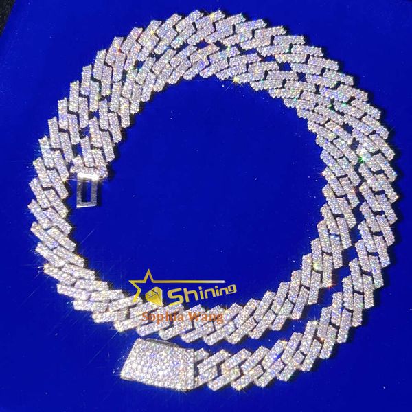 13Mm Fine Jewelry Mens Hip Hop Necklaces Custom Fashion Sier S Iced Out VVS Moissanite Diamond Curb Cuban Link Chain
13Mm Fine Jewelry Mens Hip Hop Necklaces Custom Fashion Sier S Iced Out VVS Moissanite Diamond Curb Cuban Link Chain